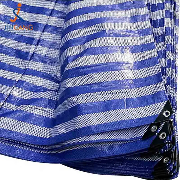 100% рециклирани материјал ПП цераде са црним троуглом ојачано