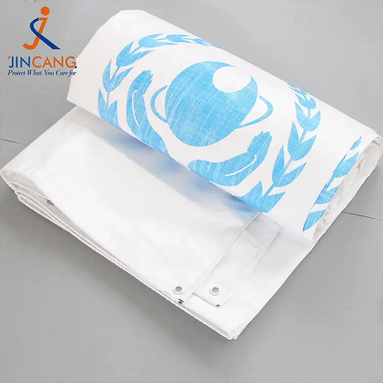 180Г бела са принтом ПЕ церада